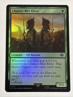 MTG Lord of the Rings Chance-Met Elves Foil 0157 NM - Image 1