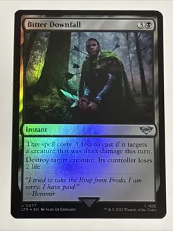 MTG Lord of the Rings Bitter Downfall Foil 0077 NM - Image 1