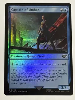 MTG Lord of the Rings Captain of Umbar Foil 0045 NM - Image 1
