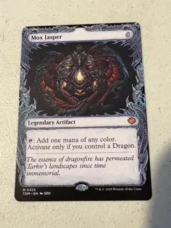 mtg showcase Mox Jasper, artifact, Tarkir Dragonstorm, unplayed - Image 1