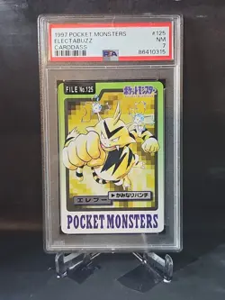 PSA 7 - Electabuzz - 1997 Pocket Monsters Carddass - Pokemon Japanese - Image 1