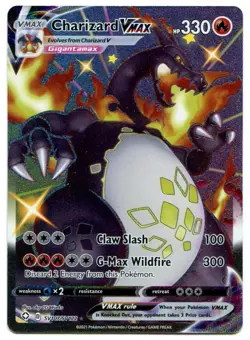 Pokemon TCG Charizard VMax Sjiny Vault Shining Fates Full Art SV107/SV122 NM - Image 1
