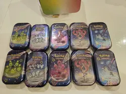 Pokemon TCG Paldean Fates Unsealed Mini Tin Display Case (x10 Tins) - Brand New - Image 3
