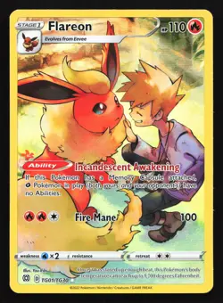 Flareon TG01 Brilliant Stars Trainer Gallery Ultra Rare Pokemon Card - Image 1