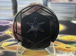 Colorless/Normal Energy Holo Silver & Black Pokemon TCG Jumbo Coin - Image 1