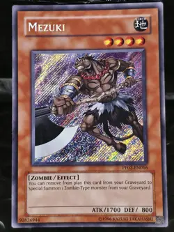 Yu-Gi-Oh! Mezuki PP02-EN016 Secret Rare Unlimited Edition NM Premium Pack 2 - Image 1