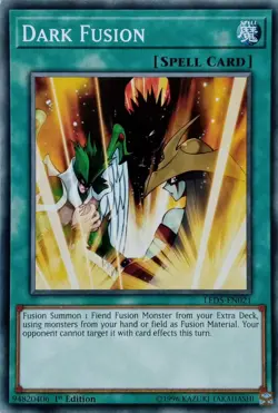 LED5-EN021 DARK FUSION COMMON 1ST EDITION YuGiOh CARD - Image 1