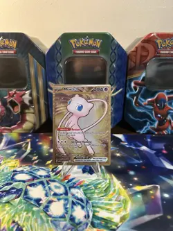 Mew EX 151 Metal Card SV 205/165 UPC Gold Promo - Image 1