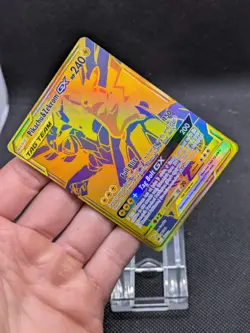 Pikachu & Zekrom GX SM248 Full Art Special Gold Promo Pokemon Card NM/M - Image 3