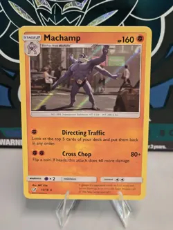 Pokemon Machamp #13/18 Detective Pikachu Holo Rare Movie Card TCG LP- - Image 1