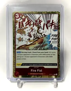 OP03-018 Fire Fist Pillars of Strength - One Piece Card Game - Image 1