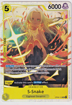 OP08-112 S-Snake SR One Piece TCG English Card - Image 1