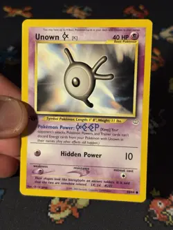 Pokemon Card Unown K 58/64 Neo Revelation FIRST EDITION - (NM-) - Image 2