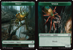 4x Spider/Insect Token, Innistrad Tokens, MTG, 4 pack, Magic Tokens - Image 1