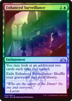 Enhanced Surveillance FOIL Guilds of Ravnica PLD Blue Uncommon CARD ABUGames - Image 1