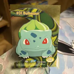 2000 Topps Pokemon TV Animation Series 2 #PC2 Bulbasaur Clear Card - Image 2