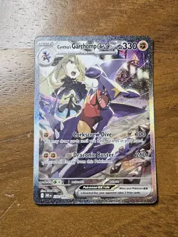 Pokemon TCG Cynthia's Garchomp EX Holo Card 232/182 Sv10: Destined Rivals - Image 1