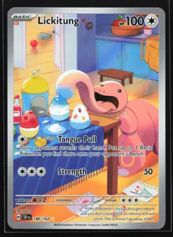 Lickitung 180/162 Temporal Forces Illustration Rare Pokemon Card - Image 1