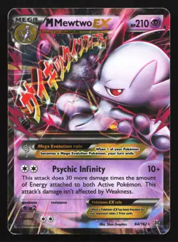 M Mewtwo EX 64/162 XY - BREAKthrough Ultra Rare Pokemon Card - Image 1