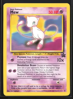 Mew 8 WoTC Black Star Promo Pokemon Card - Image 1