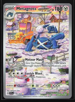 Metagross 178/162 Temporal Forces Illustration Rare Pokemon Card - Image 1