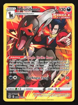 Houndoom TG10 Brilliant Stars Trainer Gallery Ultra Rare Pokemon Card - Image 1