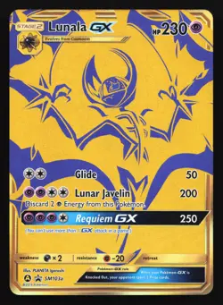 Lunala GX SM103a Sun & Moon Black Star Promo Pokemon Card - Image 1