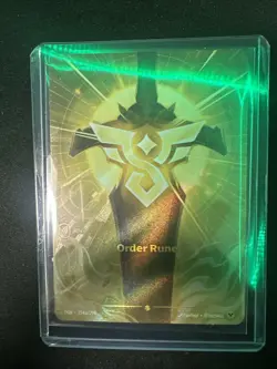 Alt Art Riftbound Order Rune Card Origins 214a/298 English League Of Legends - Image 1