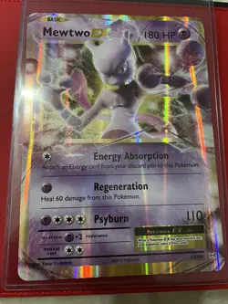 MEWTWO EX, 52/108, HP180, JUMBO CARD, NEAR MINT - Image 1