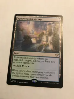 Rejuvenating Springs : MTG 1x NM English Magic Card Commander Masters, CMM, Land - Image 1
