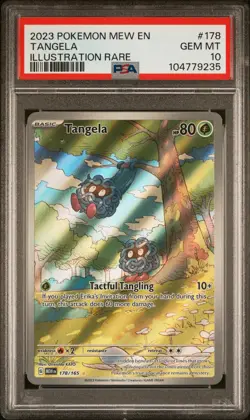 PSA 10 Tangela 178/165 MEW EN-151 Illustration Rare Pokemon Card - Image 1
