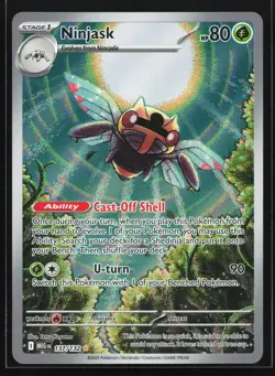 Ninjask 137/132 Mega Evolution Illustration Rare Pokemon Card - Image 1