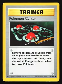Pokemon Center 85/102 Base Set (Shadowless) Uncommon Pokemon Card - Image 1