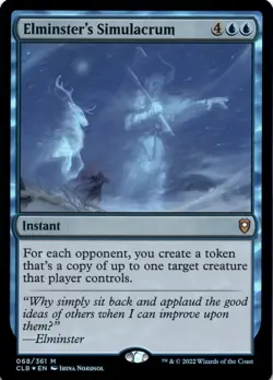 Elminster's Simulacrum (Foil) Battle for Baldur's Gate - Magic MTG N - Image 1