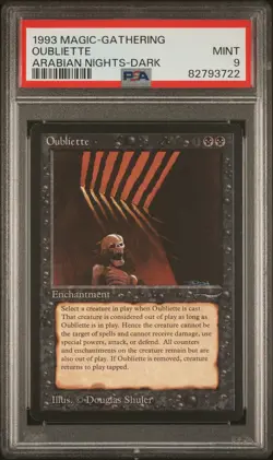 Oubliette (Dark) - Arabian Nights - MTG - Mint- PSA 9. POP 18. MTG in Store - Image 1