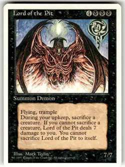 4th Edition Lord of the Pit Memorabilia/Rare - Image 1
