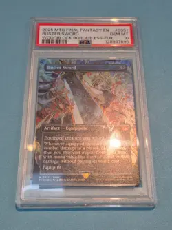 Buster Sword (Borderless) Final Fantasy Foil PSA 10 - Image 1