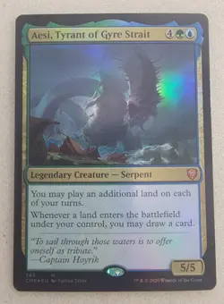 Aesi, Tyrant of Gyre Strait | NM | FOIL | Commander Legends | CMR #365 | MTG - Image 1