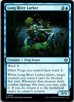 Long River Lurker - MTG - Blue - Bloomburrow - NM - Foil - Image 1