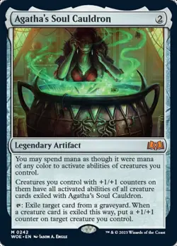MTG Agatha's Soul Cauldron, NM-Mint, English Wilds of Eldraine - Image 1