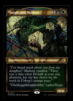 Yargle and Multani (Showcase) 317 Foil R March of the Machine - Image 1