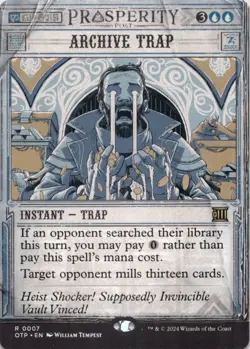 MTG Archive Trap Normal NM Outlaws of Thunder Junction: Breaking News Magic 7 - Image 1