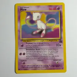 Pokemon TCG Mew Black Star Promo 8 WOTC Vintage 1999 - Image 1