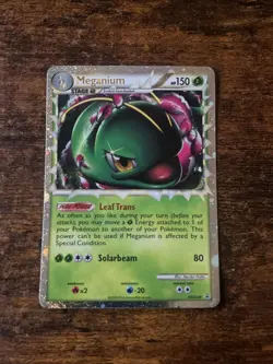 Pokemon Tcg Meganium HGSS08 Pokemon Heart Gold Soul Silver Promo Holo MP - Image 1