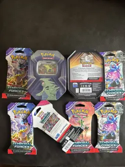 Pokemon TCG Lot! 2 Pokemon Tins / 6 Sleeved Booster Packs - Image 3
