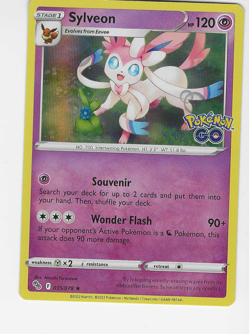 Sylveon #35 Pokemon Go Holo Rare 2022 NM - MT - Image 1