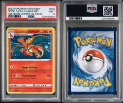 2022 POKEMON SWSH POKEMON CENTER UK #075 SPECIAL DELIVERY CHARIZARD-HOLO PSA 9 - Image 3