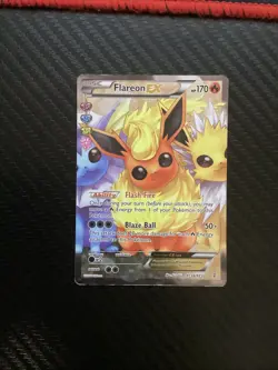 Pokemon Generations: Radiant Collection Flareon EX RC28/RC32 Full Art Holo HP - Image 1