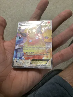 Pokemon Generations: Radiant Collection Flareon EX RC28/RC32 Full Art Holo HP - Image 3