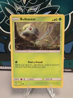Pokemon Bulbasaur (Holo Common) #1/18 Detective Pikachu Holo TCG MP- - Image 1